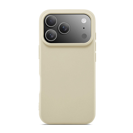 WOO Case Liquid Silicone iPhone 17 Pro/ iPhone 18 Pro, Beige WOO Case Liquid Silicone iPhone 17 Pro/ iPhone 18 Pro, Beige
