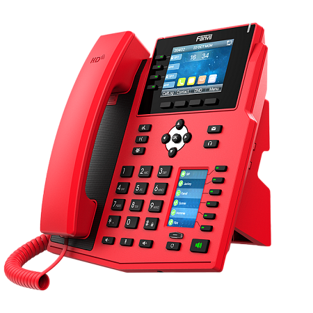 Fanvil X5U-R RED, High-end IP phone, Colour Display