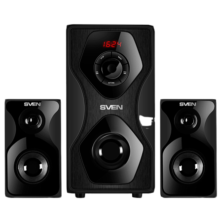 Speakers SVEN "MS-2055" SD-card, USB, FM, remote control, Bluetooth, Black, 55w/30w + 2x12.5w/2.1