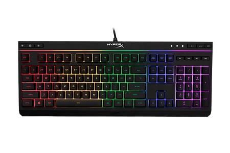 Gaming Keyboard HyperX Alloy Core RGB, Membrane, Media Control, Solid frame, 5 Zones RGB, Spill resi