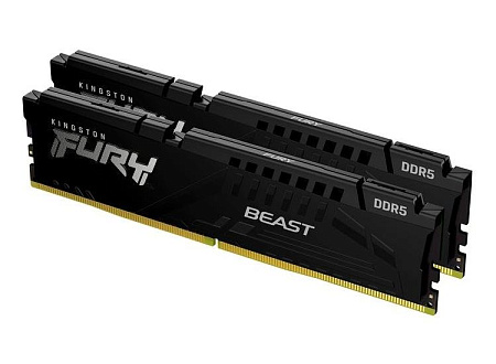 .32GB DDR5-5600MHz  Kingston FURY Beast (Kit of 2x16GB)  (KF556C40BBK2-32), CL40-40-40, 1.25V, Black