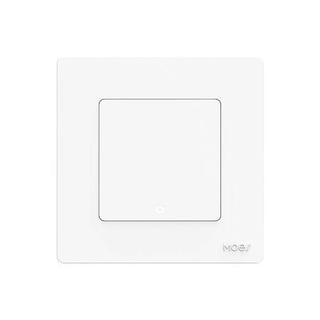 Moes Zigbee Star Ring Smart Push Button Switch 1 Gang (Neutral Required), White