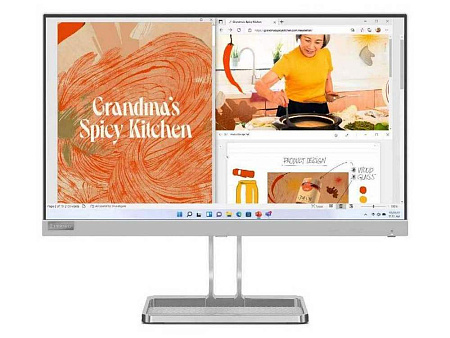 21.5" LENOVO L22i-40 Silver, IPS, 1920x1080, 75Hz, 4ms, 250cd, 1000:1, D-Sub+HDMI, Spkrs