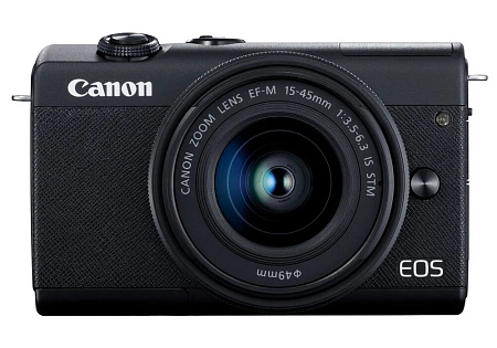 Беззеркальный фотоаппарат Canon EOS M200 + EF-M 15-45 IS + EF-M 55-200 IS, Чёрный