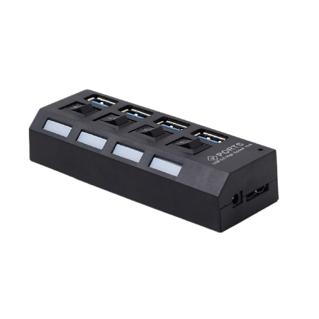 USB  3.0 Hub 4-port Gembird "UHB-U3P4-22", Black