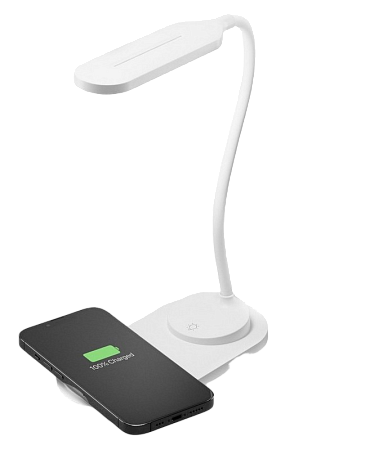 Настольная лампа Cellularline Wireless Charging Lamp, Белый