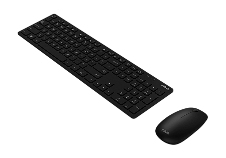 Wireless Keyboard & Mouse Asus W5000, 13 Fn keys, Ultra thin, Metal-like finish, Silent, 800-1600dpi