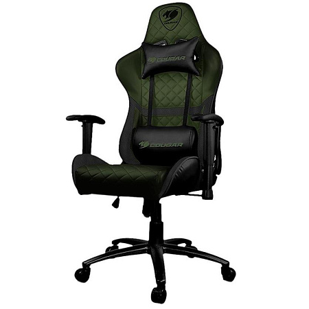 Gaming Chair Cougar ARMOR ONE X  Black/Green, User max load up to 120kg / height 145-180cm