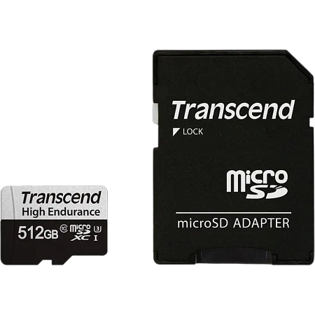 Карта памяти Transcend microSDXC 350V, 512Гб (TS512GUSD350V) Карта памяти Transcend microSDXC 350V, 512Гб (TS512GUSD350V)