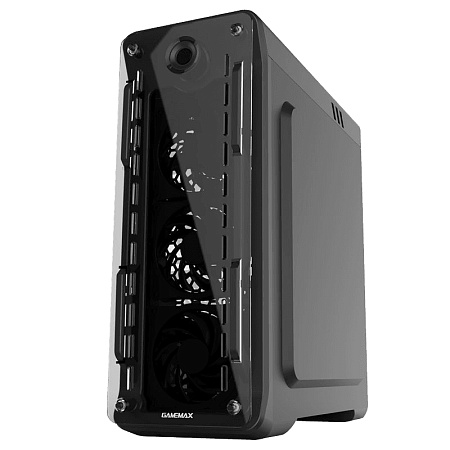 Case ATX GAMEMAX Optical, w/o PSU, 0.5mm, 4x120mm ARGB, Fan controller, Front&Side Transparent panel