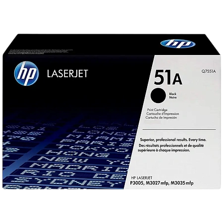 Картридж HP Q7551A, Черный