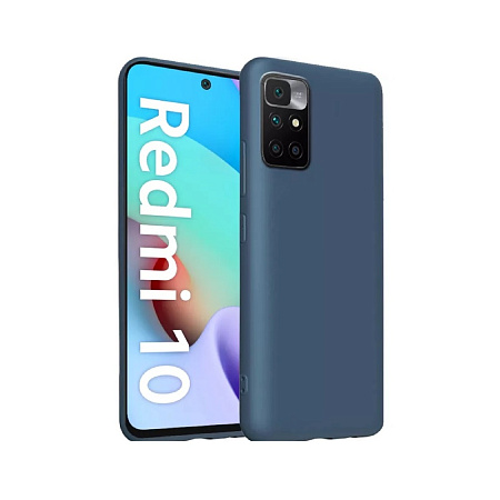 Helmet Case Liquid Silicone Redmi 10, Blue