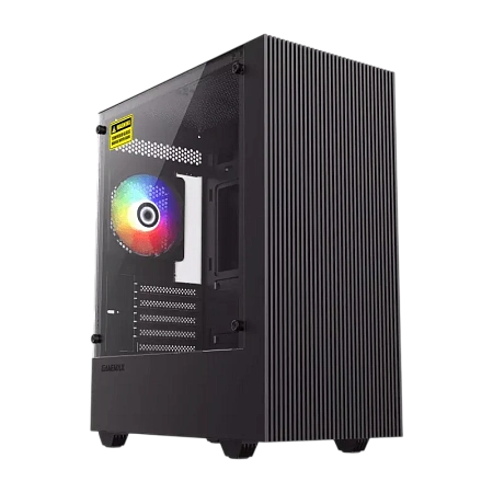 Компьютерный корпус Gamemax Edge, Micro-ATX, Без блока питания, Чёрный