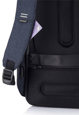 Backpack Bobby Hero Regular, anti-theft, P705.295 for Laptop 15.6" & City Bags, Navy 