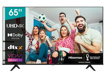 65" LED SMART TV Hisense 65A6BG, Real 4K, 3840x2160, VIDAA OS, Black, samsun ,vesta ,hisense,lg,voltus,крепление для телевизора