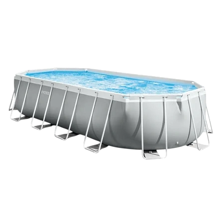 Каркасный бассейн Intex Prism Frame 26796, 13365л, Светло-серый, 26796