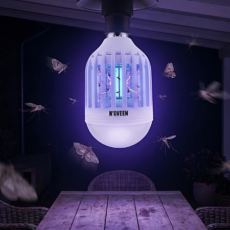 NOVEEN Insect killer lamp IKN804, 8 Wat, Area up to 40 m2, White