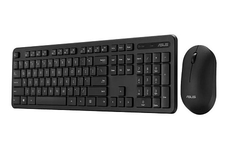 Wireless Keyboard & Mouse Asus CW100, 12 Fn keys, Slim, Low Profile, Low-noise, 800-1600dpi, 3 butto