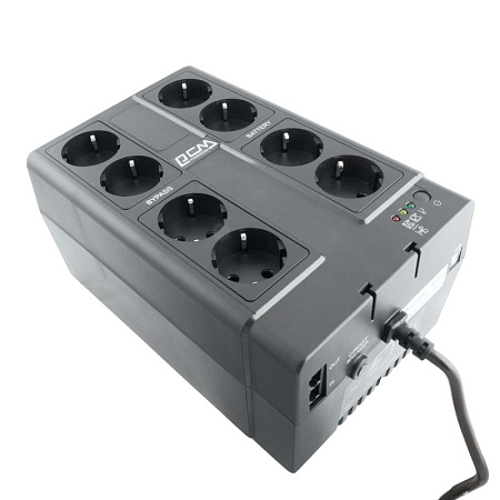 UPS PowerCom CUB-1000E 1000VA/550W LCD, AVR, USB-B, RJ45/RJ11, 8*Schuko 