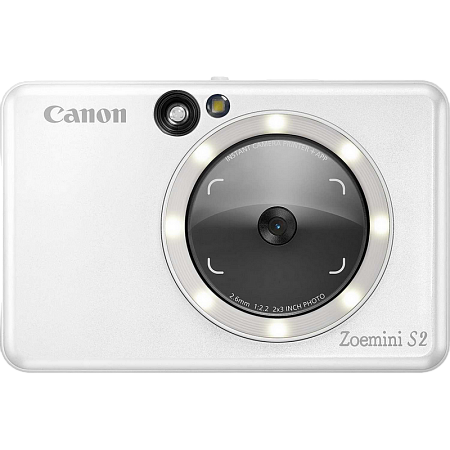 Фотопринтер Canon Zoemini S2, 2.0” x 3.0”, Pearl White