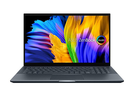 Ноутбук 15,6" ASUS Zenbook Pro 15 OLED UM535QE, Pine Grey, AMD Ryzen 9 5900HX, 16Гб/1024Гб, Без ОС