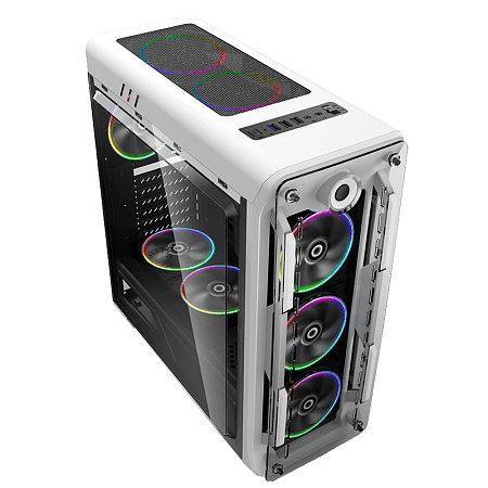 Case ATX GAMEMAX Optical, w/o PSU, 0.5mm, 4x120mm ARGB, Fan controller, Front&Side Transparent panel