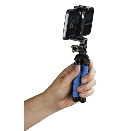 Hama 4609 Tripod-Mini Flex for Smartphone and GoPro, 14 cm, black