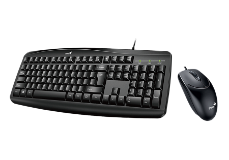 Keyboard & Mouse Genius Smart KM-200, 12 Fn keys, Concave keycap, Spill resistant, 1000dpi, 3 button