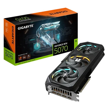 Видеокарта Gigabyte GV-N5070GAMING OC-12GD, 12ГБ GDDR7 192бит,процессоры ,оперативная память, ssd, M2, hdd, кейсы