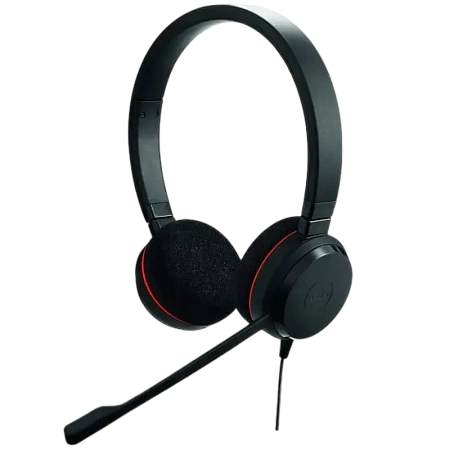 Headset Jabra Evolve 20 SE, Stereo MS, USB C/A adapter, Leather, Black