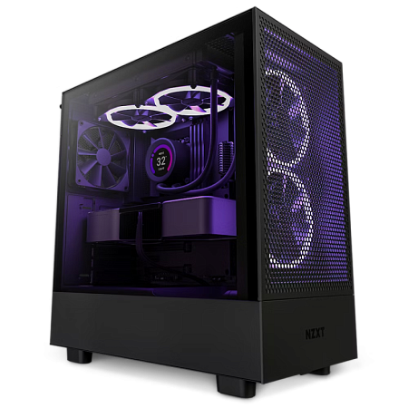 Case ATX NZXT H5 Flow RGB, 2x140mm RGB & 2x120mm, Front Mesh, Tempered Glass, Dust Filter, 1xUSB 3.2