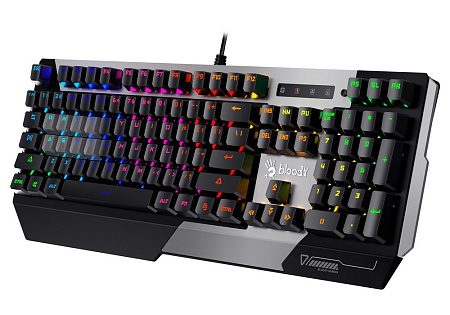 Gaming Keyboard Bloody B865R, Mechanical, Optical Linear SW, 8 ABS Keycaps, Fn keys, Spill-Resistant Gaming Keyboard Bloody B865R, Mechanical, Optical Linear SW, 8 ABS Keycaps, Fn keys, Spill-Resistant