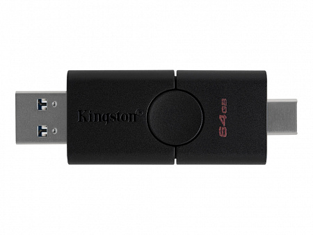 USB Flash накопитель Kingston DataTraveler Duo, 64Гб, Чёрный