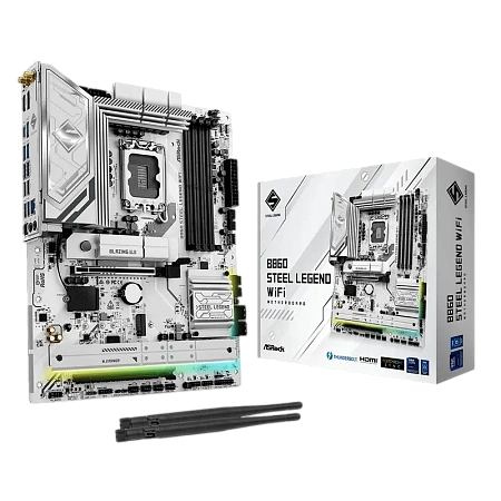 Материнская плата ASRock B860 STEEL LEGEND WIFI, LGA1851, Intel B860, ATX,процессоры ,оперативная память, ssd, M2, hdd, кейсы Материнская плата ASRock B860 STEEL LEGEND WIFI, LGA1851, Intel B860, ATX,процессоры ,оперативная память, ssd, M2, hdd, кейсы