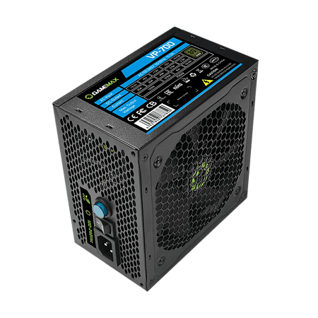 Power Supply ATX 700W GAMEMAX VP-700, 80+ Bronze, 120mm, Active PFC, Fanless mode, Black