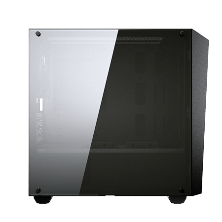 Case mATX Cougar MG120-G, w/o PSU, 1x120mm fan, USB 3.0, Tempered Glass, Black