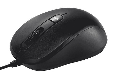 Mouse Asus MU101C Silent, 1000-3200 dpi, 4 buttons, Ambidextrous, 85g, 1.5m, USB, Black