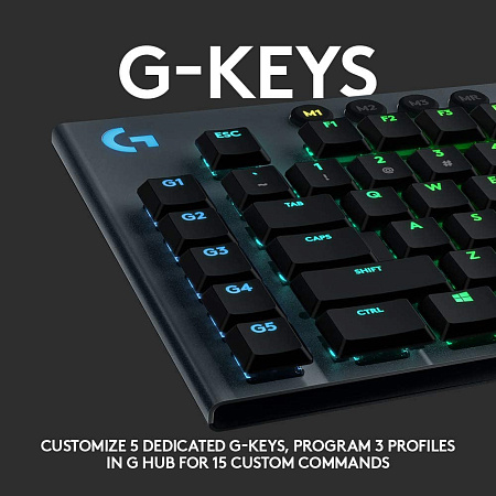 Клавиатура Logitech G815, Проводное, Чёрный Клавиатура Logitech G815, Проводное, Чёрный