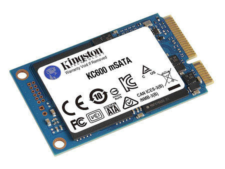 .mSATA SSD  256GB Kingston KC600 [R/W:550/500MB/s, 90K/80K IOPS, 150TBW, 3D-NAND TLC]