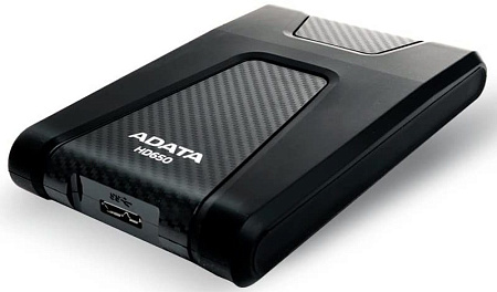 Внешний портативный жесткий диск ADATA HD650, 1 ТБ, Чёрный (AHD650-1TU3-CBK)