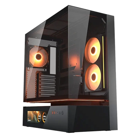 Компьютерный корпус Cougar CFV235 Vision, Midi-Tower, Без блока питания, Чёрный