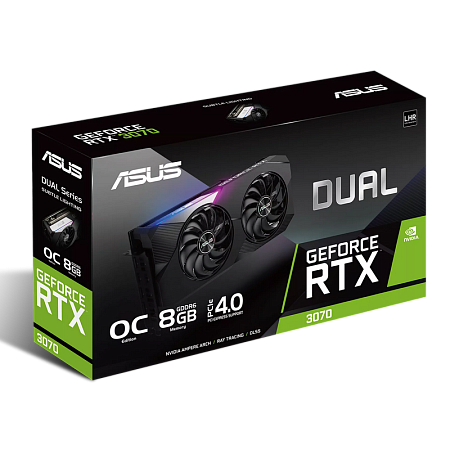 VGA ASUS RTX3070 8GB GDDR6 Dual OC  (DUAL-RTX3070-O8G-V2)