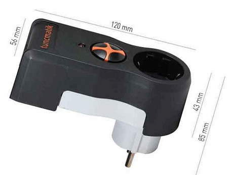 Surge  Protector Tuncmatik SurgePro 1 Outlet 525 joules, black color