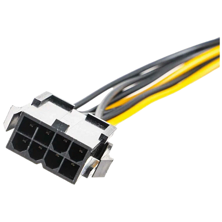 Cable, CC-PSU-84 ATX Internal 6+2 pin PCI express power extension cable, 0.3 m, Cablexpert