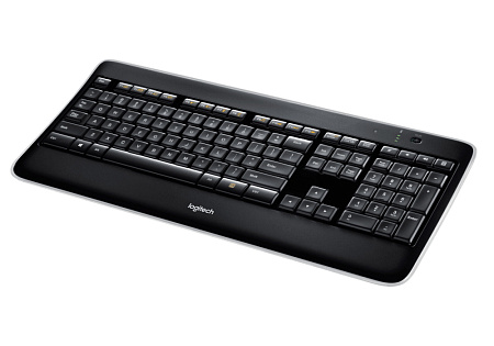 Клавиатура Logitech K800, Беспроводное, Чёрный