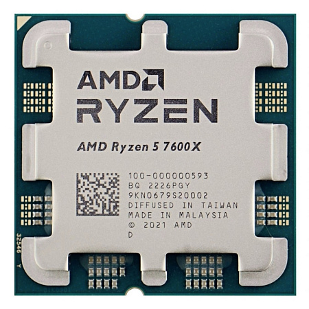 CPU AMD Ryzen 5 7600X  (4.7-5.3GHz, 6C/12T, L2 6MB, L3 32MB, 5nm, 105W), Socket AM5, Rtl