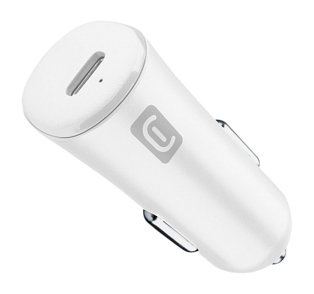 Car Charger Cellular, USB-C, 20W, White