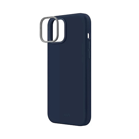 Uniq Case Liquid Silicone Lino Marine for iPhone 14, Blue