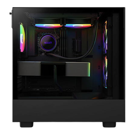 Case ATX NZXT H5 Flow RGB, 2x140mm RGB & 2x120mm, Front Mesh, Tempered Glass, Dust Filter, 1xUSB 3.2