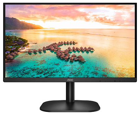 23.8" AOC "24B2XH", Black (IPS, 1920x1080, 7ms, 250cd, LED20M:1, D-Sub+HDMI, Headphone-Out)